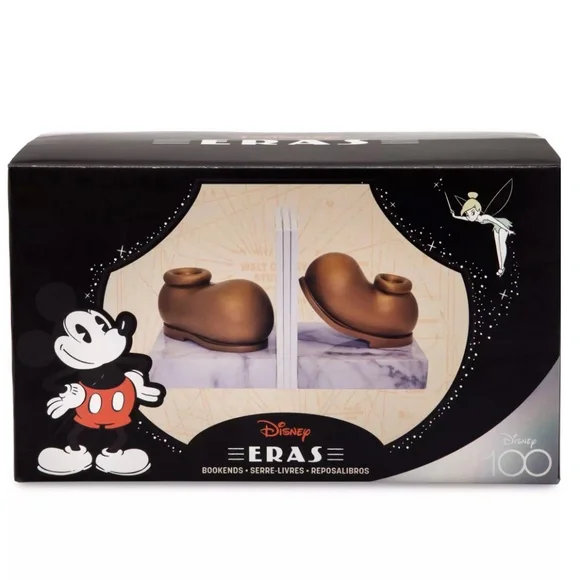 Disney Eras 100 Years of Wonder Celebration Mickey Boots Bookends - NEW - Picture 1 of 3